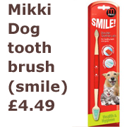 Dog toothbrush from £4.49